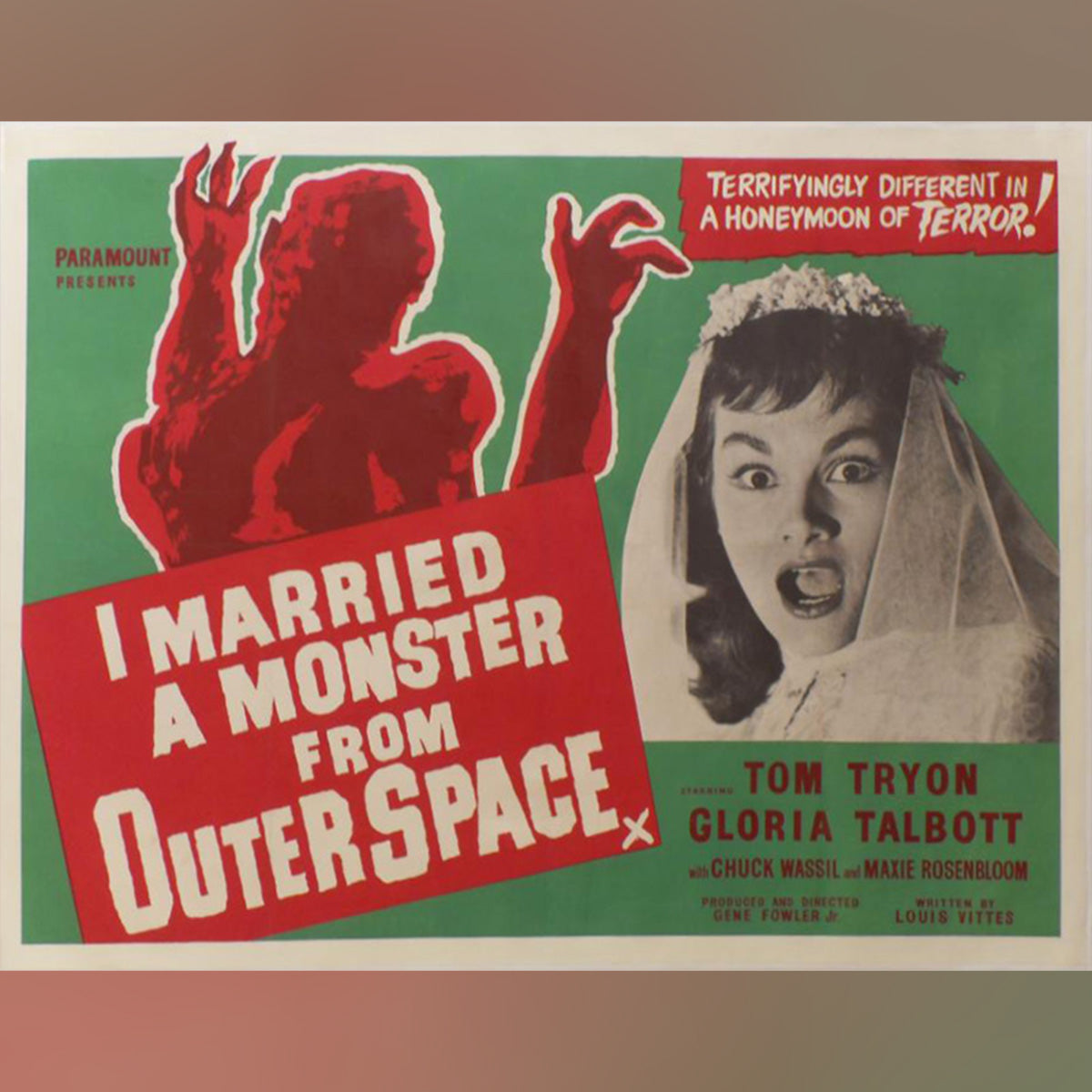 Original Movie Poster of I Married A Monster From Outer Space (1960R)