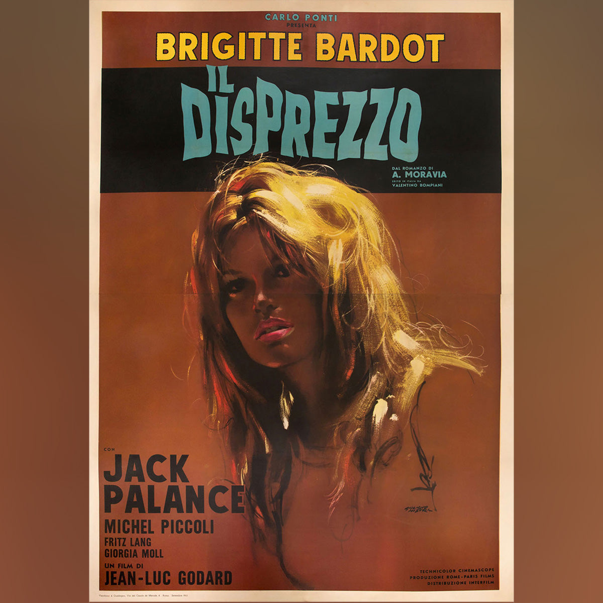 Original Movie Poster of Il Disprezzo / Le Mépris / Contempt (1963)