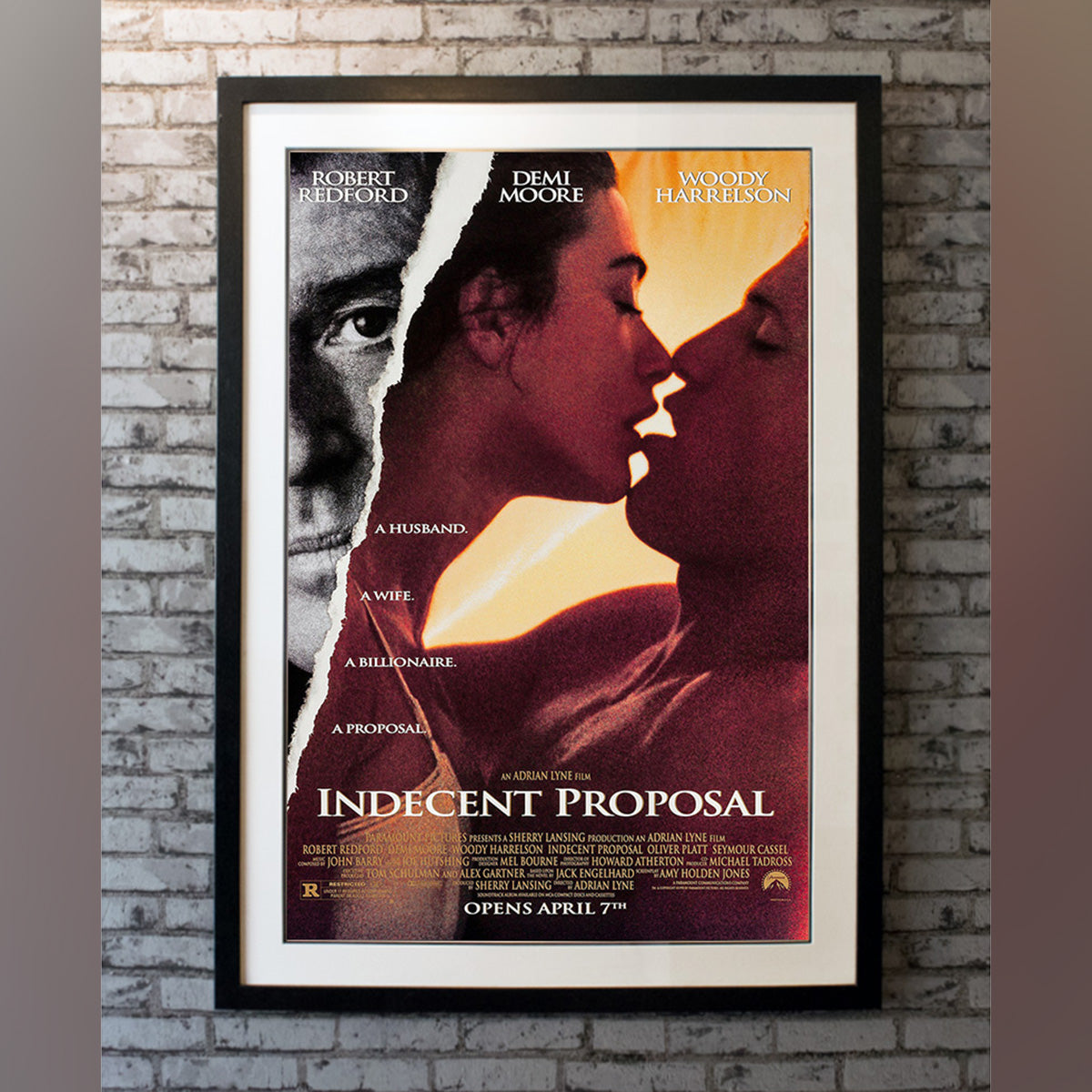 Original Movie Poster of Indecent Proposal (1993)