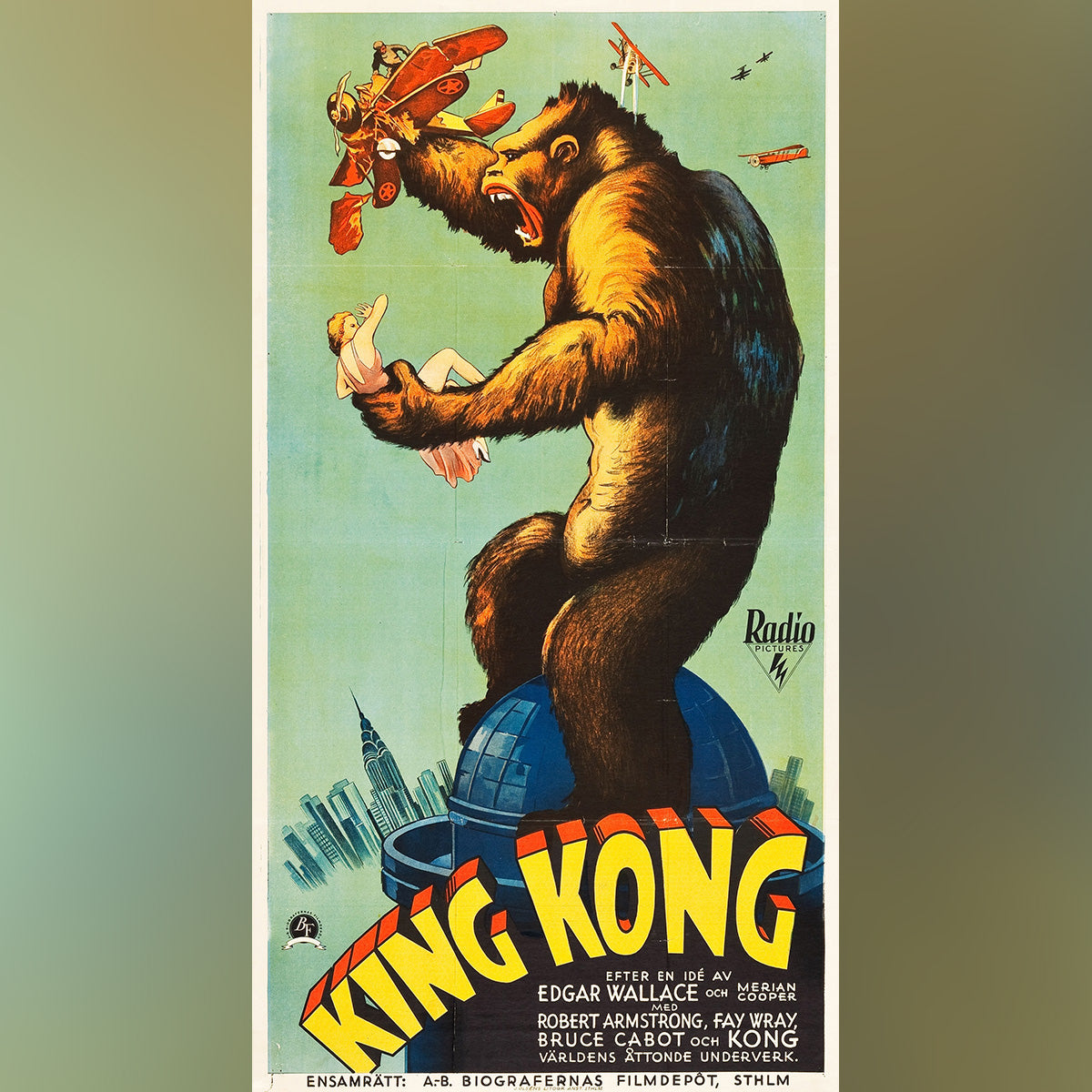 Original Movie Poster of King Kong (1933)