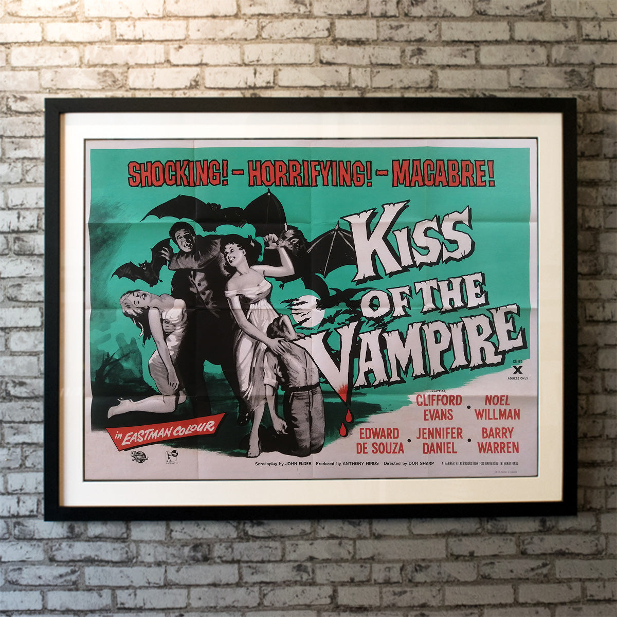 Original Movie Poster of Kiss Of The Vampire, The (1963)