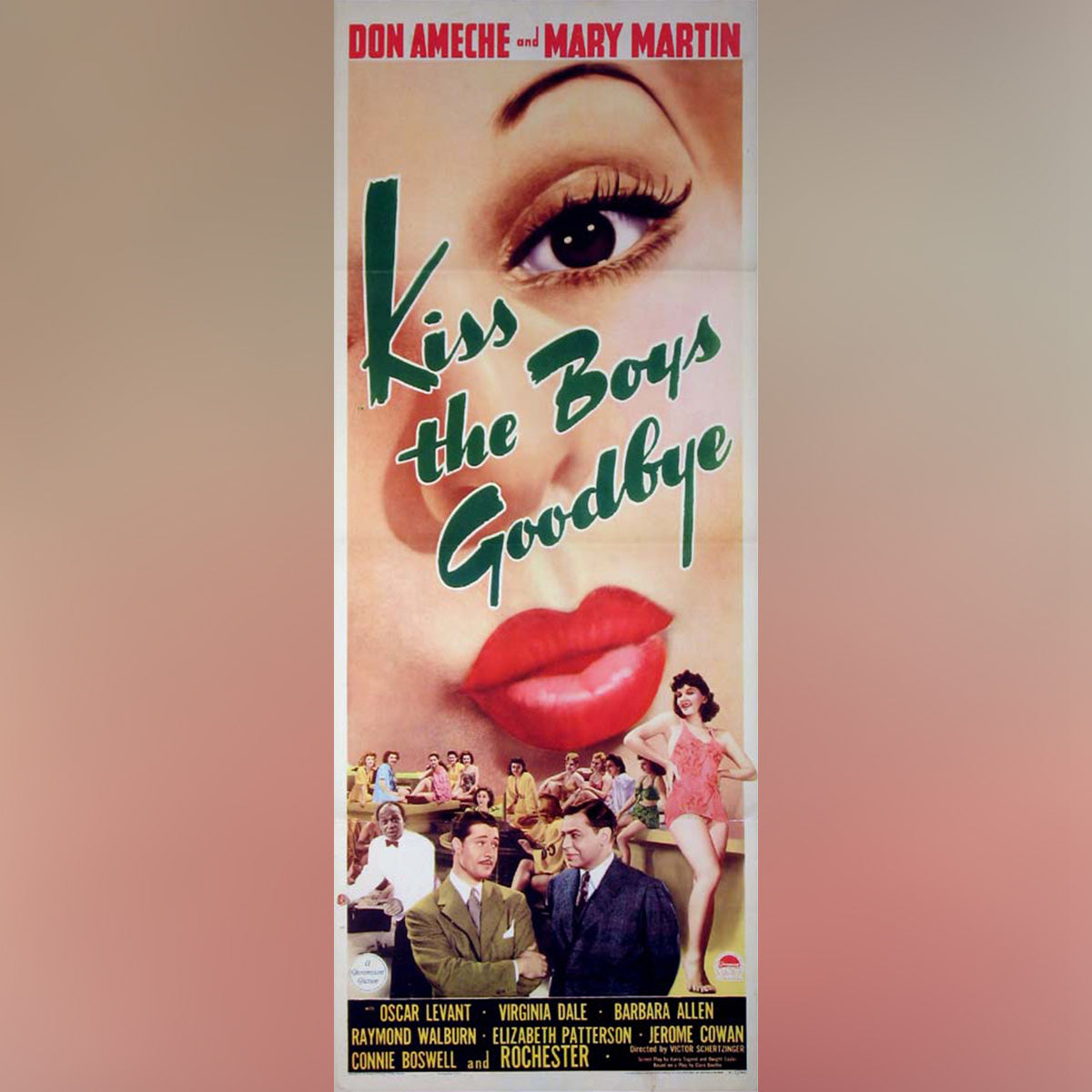 Original Movie Poster of Kiss The Boys Goodbye (1941)