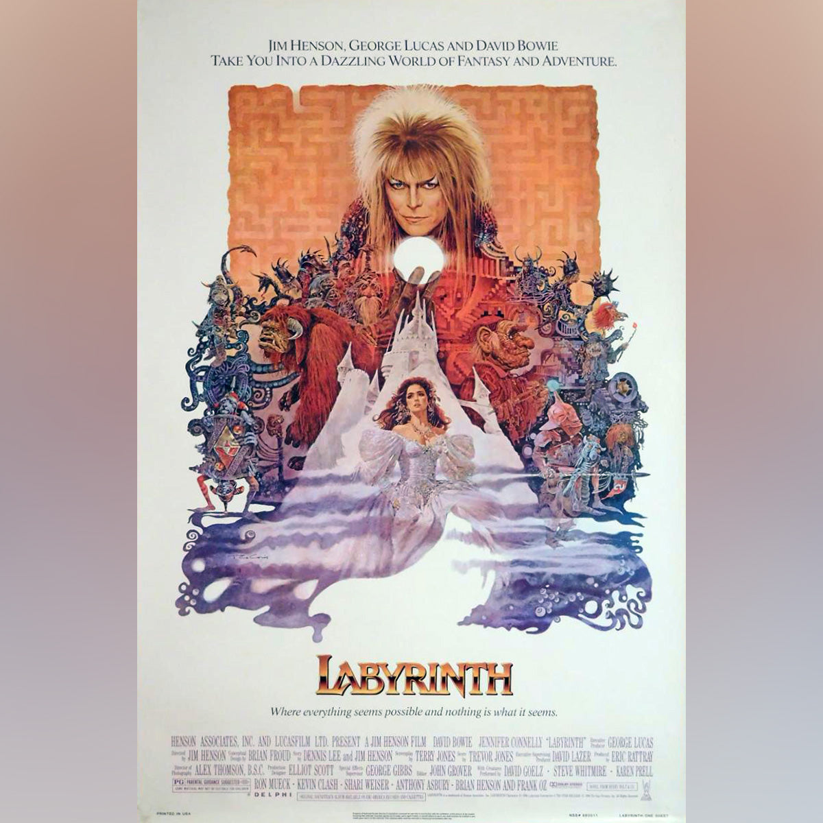 Original Movie Poster of Labyrinth (1986)