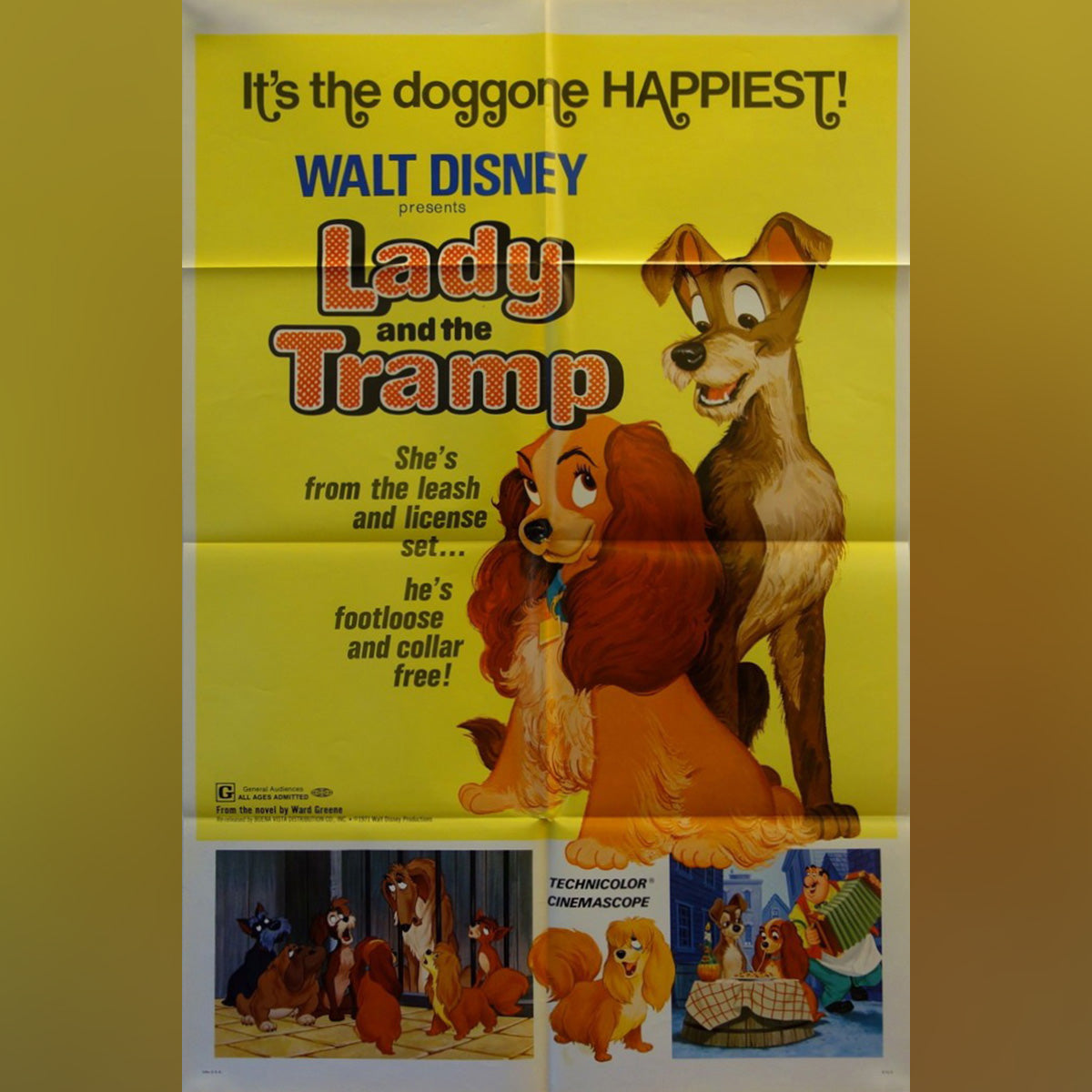 Original Movie Poster of Lady And The Tramp (1972R)