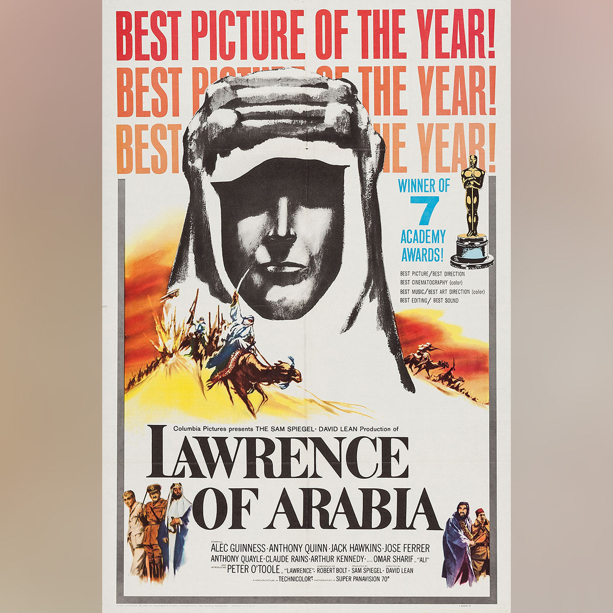 Original Movie Poster of Lawrence Of Arabia (1962)