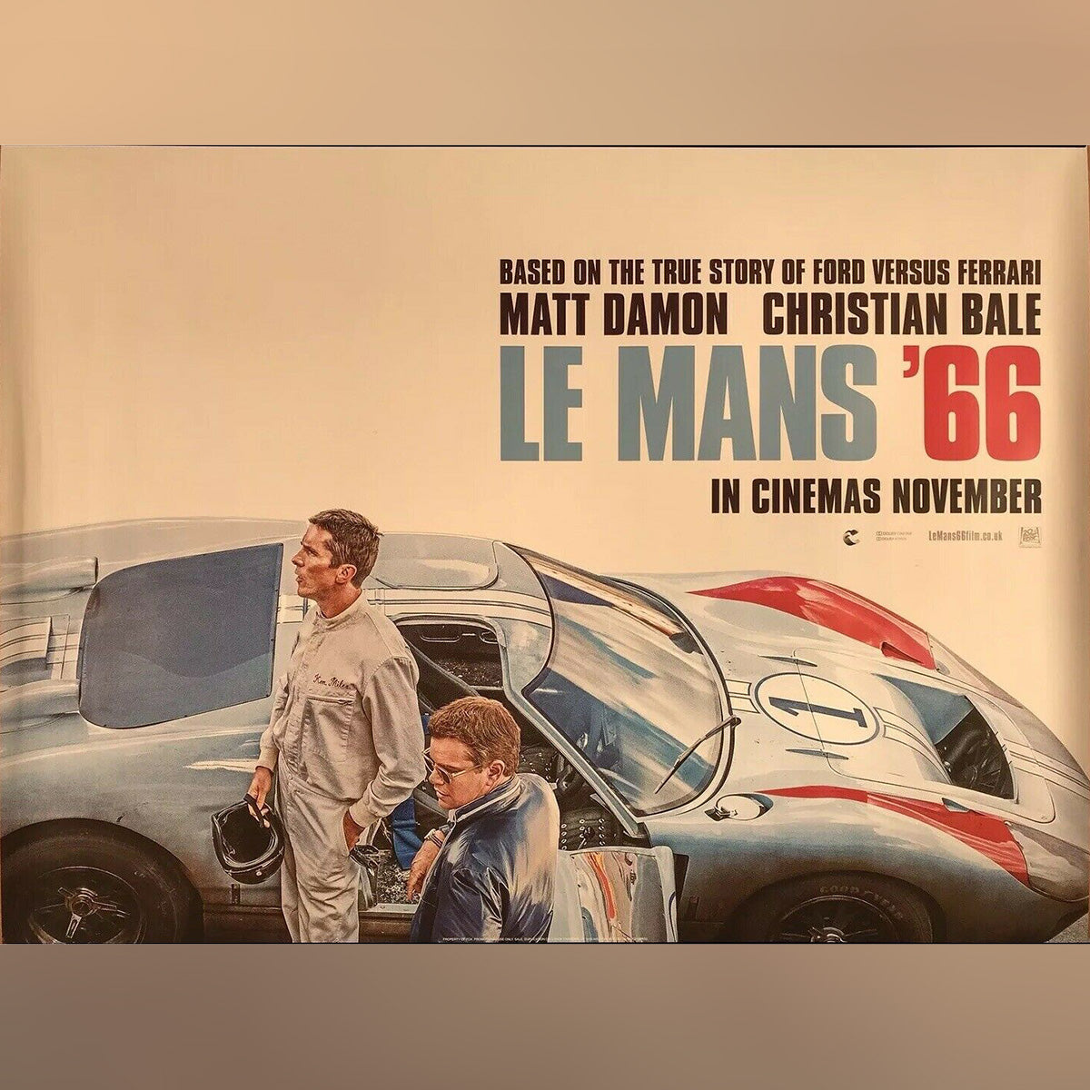 Original Movie Poster of Le Mans '66 (2019)