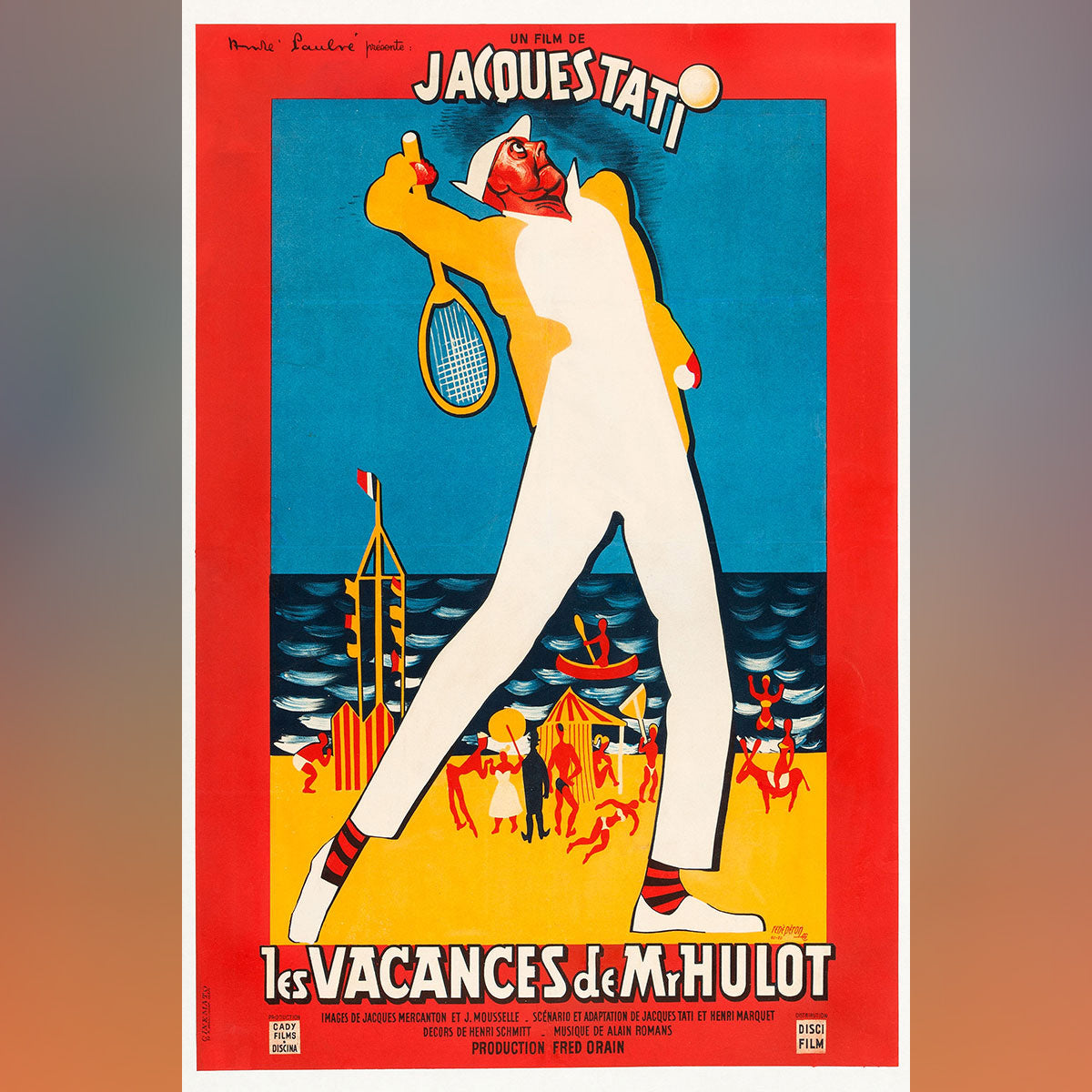 Original Movie Poster of Les Vacances De M. Hulot (1953)