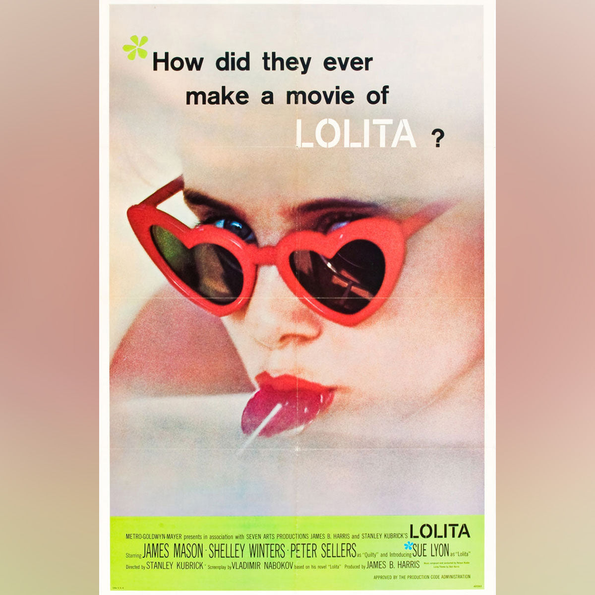 Original Movie Poster of Lolita (1962)