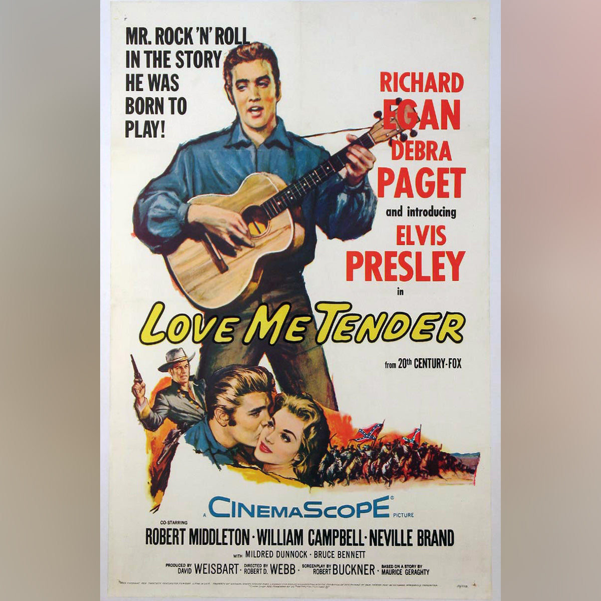 Original Movie Poster of Love Me Tender (1956)