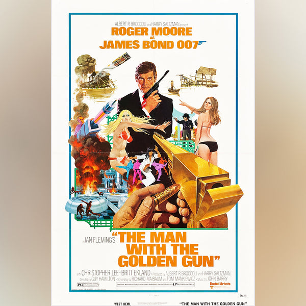 Original Movie Poster of Man With The Golden Gun, The (1974)