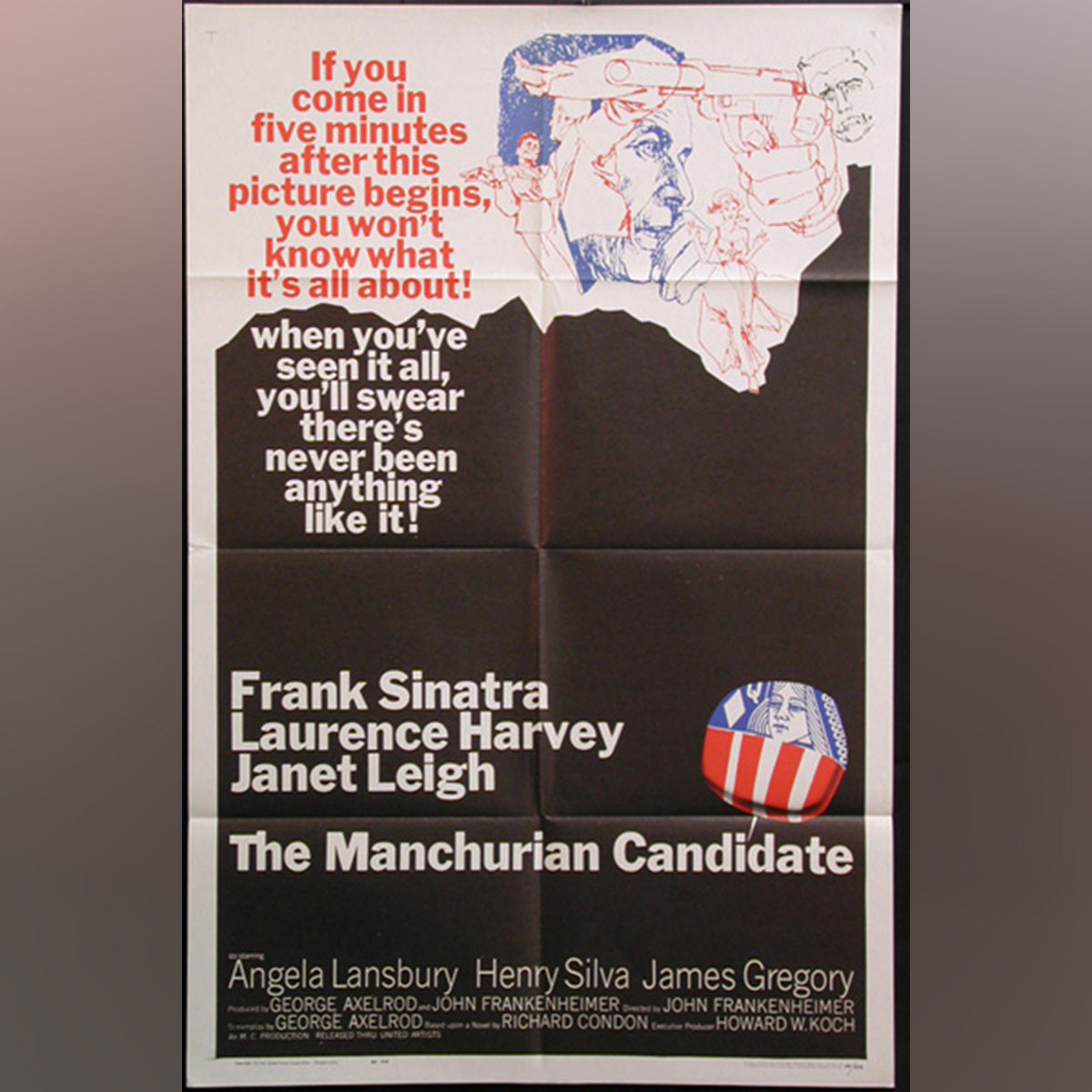 Original Movie Poster of Manchurian Candidate, The (1962)