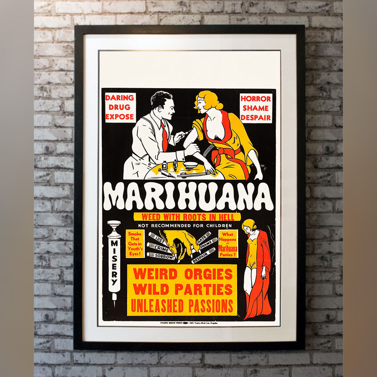 Original Movie Poster of Marihuana (1936)