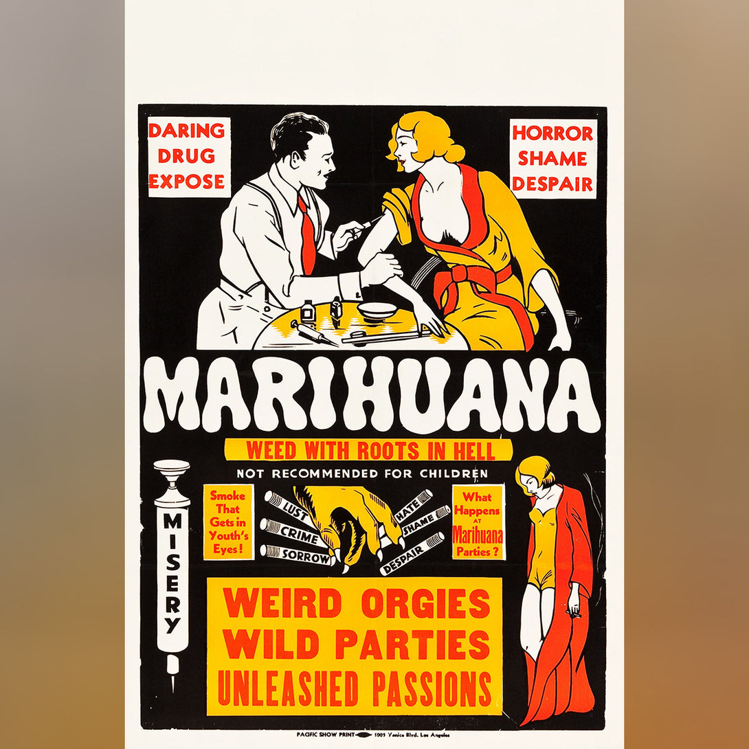 Original Movie Poster of Marihuana (1936)