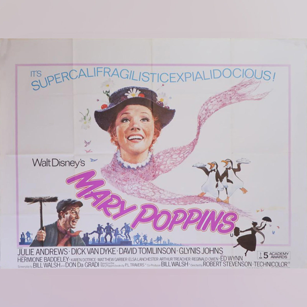 Original Movie Poster of Mary Poppins (1976R)