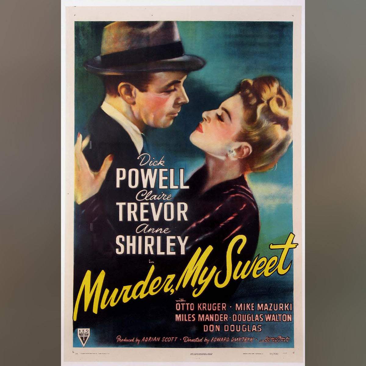 Original Movie Poster of Murder, My Sweet (1944)