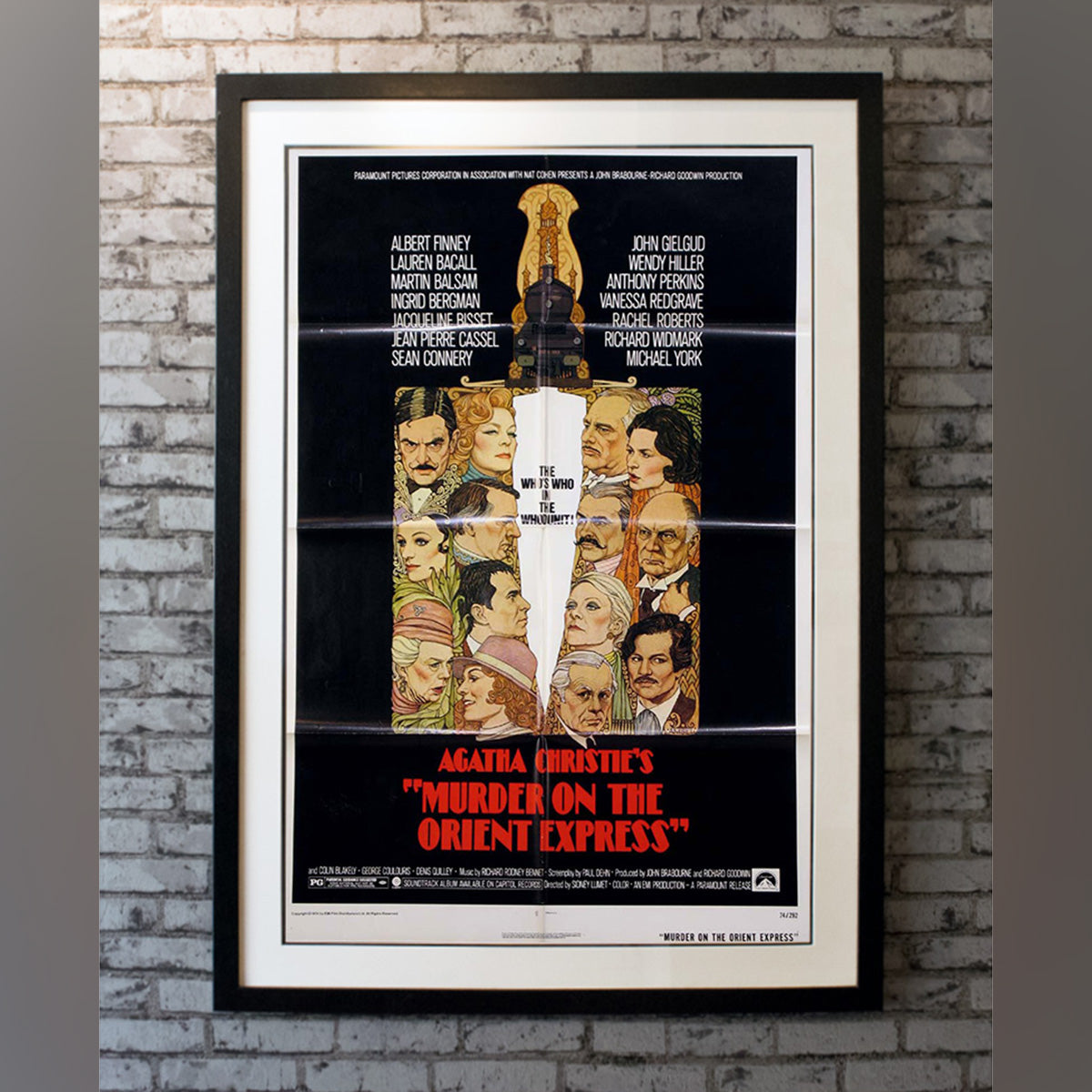 Original Movie Poster of Murder On The Orient Express (1974)