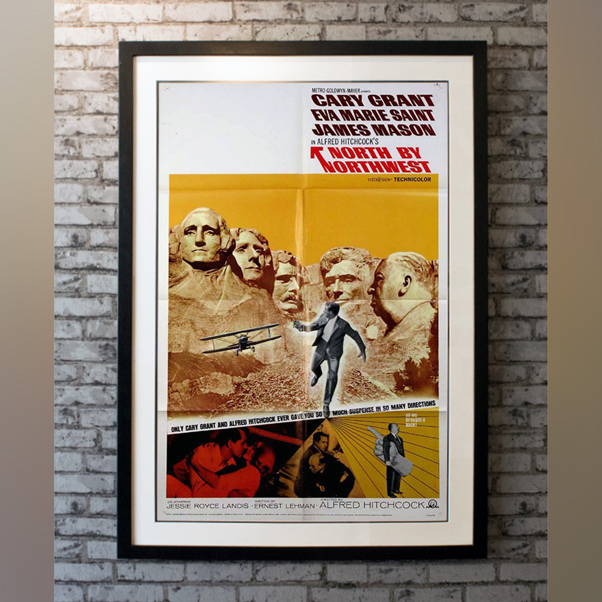 Original Movie Poster of North By Northwest (1966R)