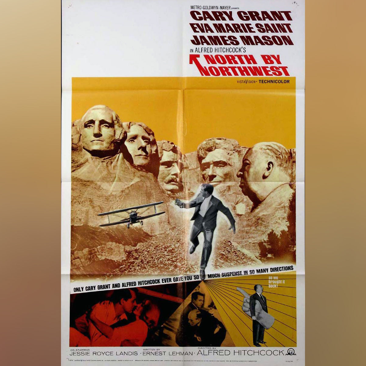 Original Movie Poster of North By Northwest (1966R)