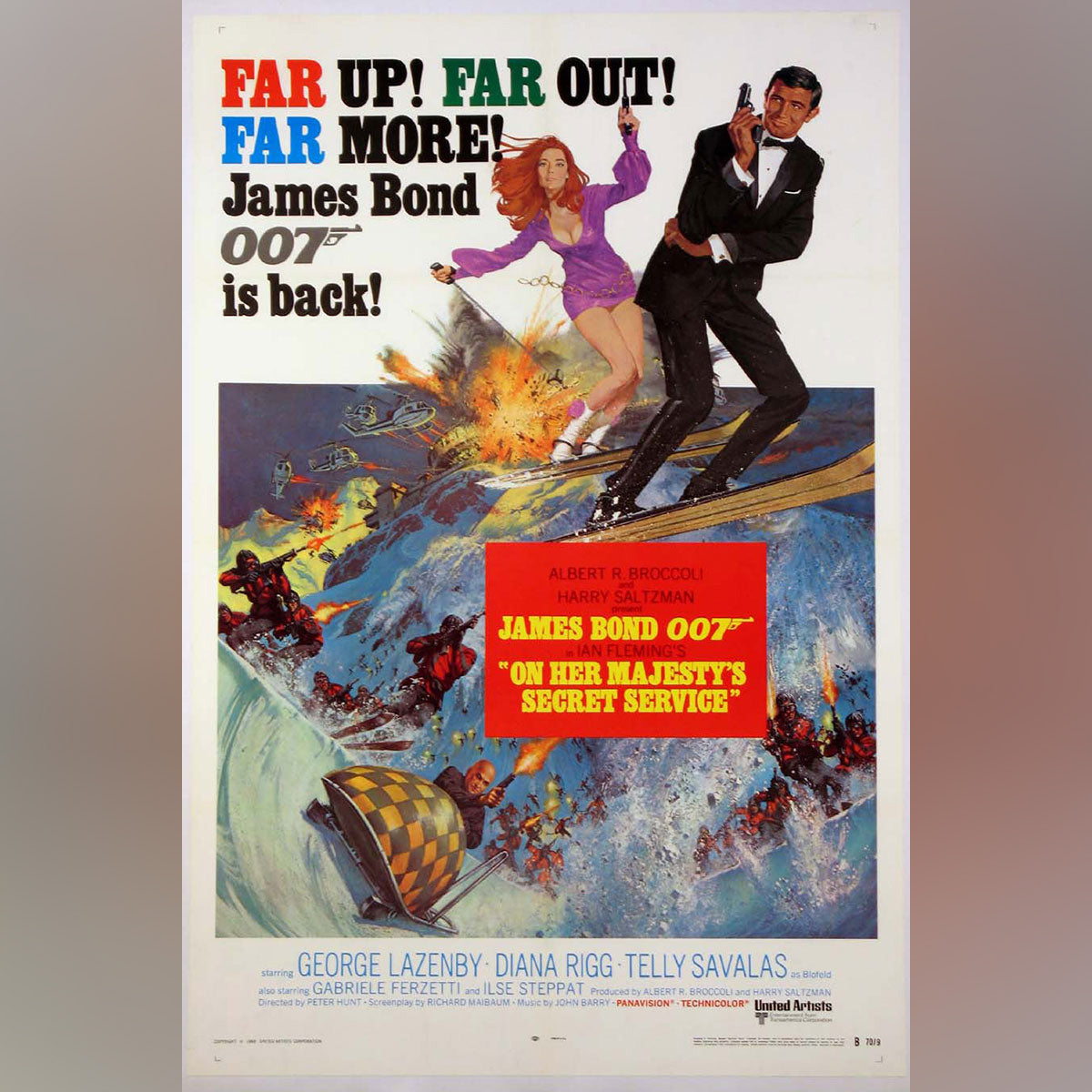 Original Movie Poster of On Her Majesty's Secret Service (1969)