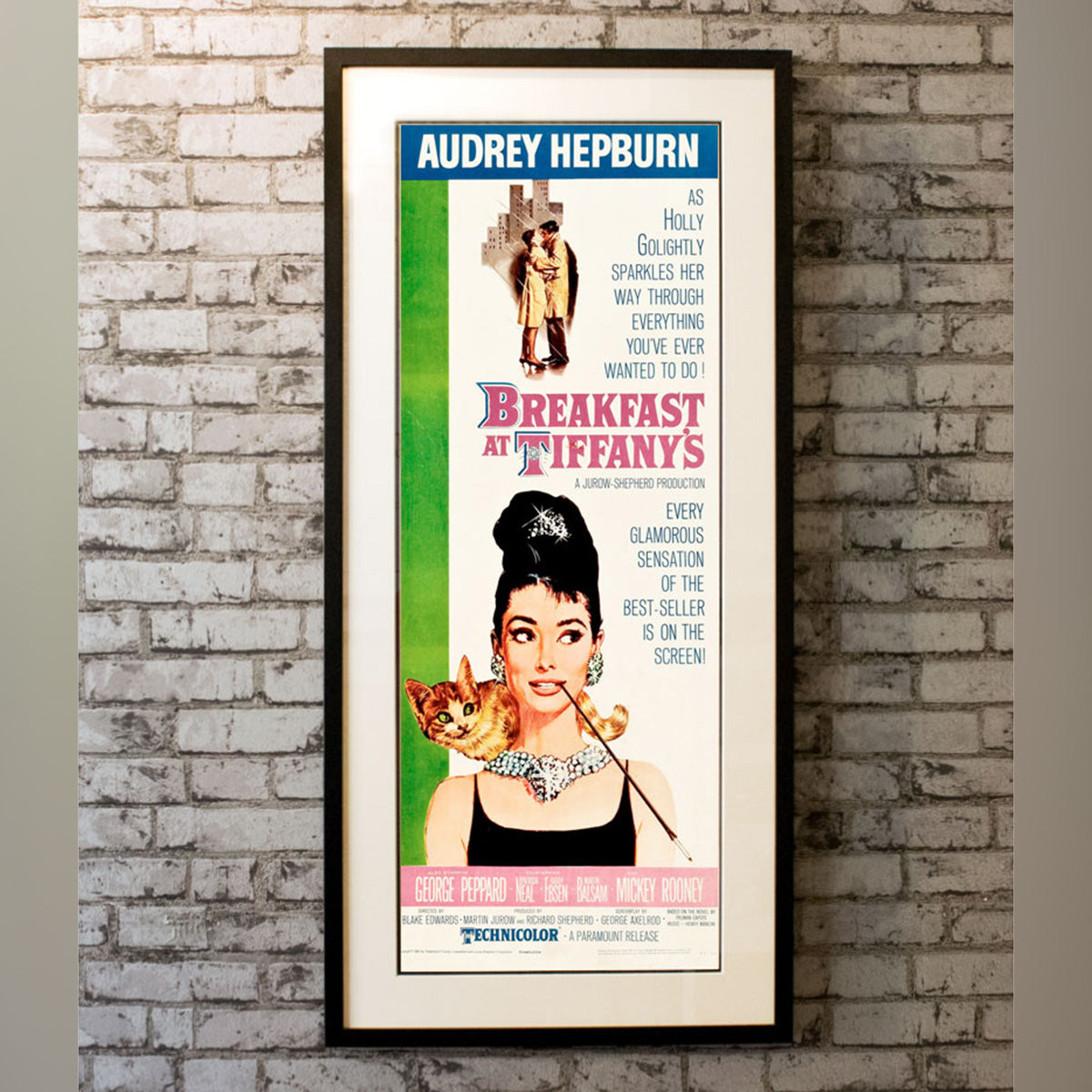 Original Movie Poster of Breakfast At Tiffany's 1961