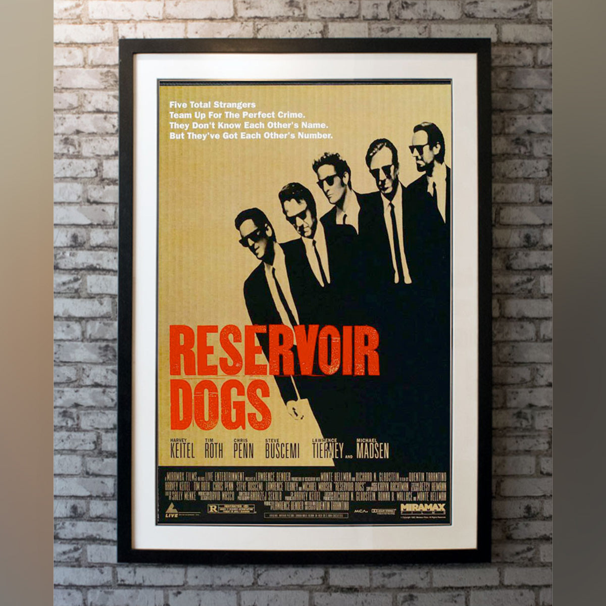 Original Movie Poster of Reservoir Dogs (1992)