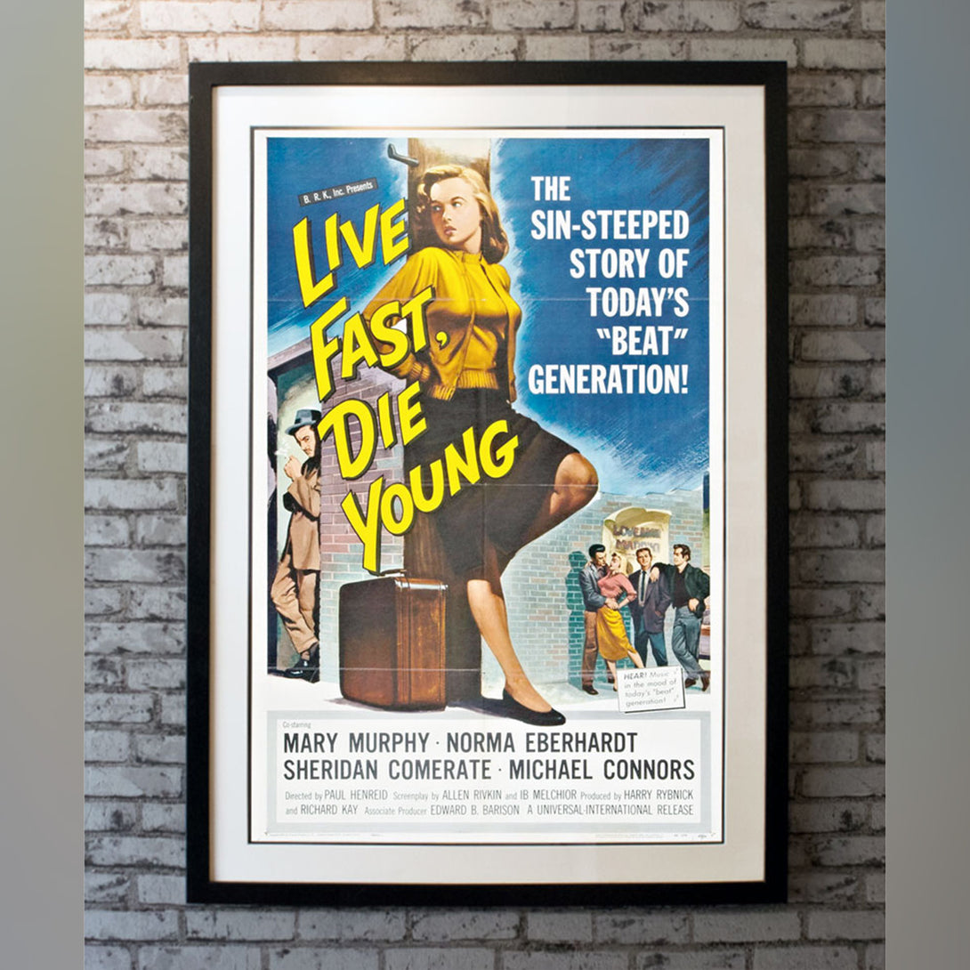 Original Movie Poster of Live Fast, Die Young (1958)