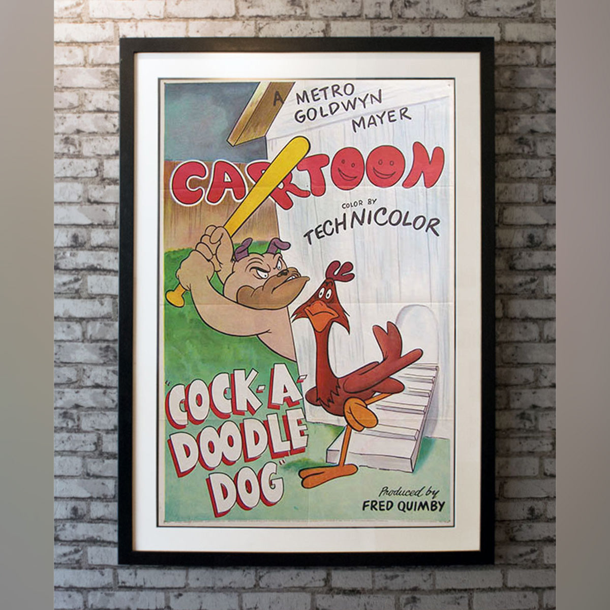 Original Movie Poster of Cock-a-doodle Dog (1950)