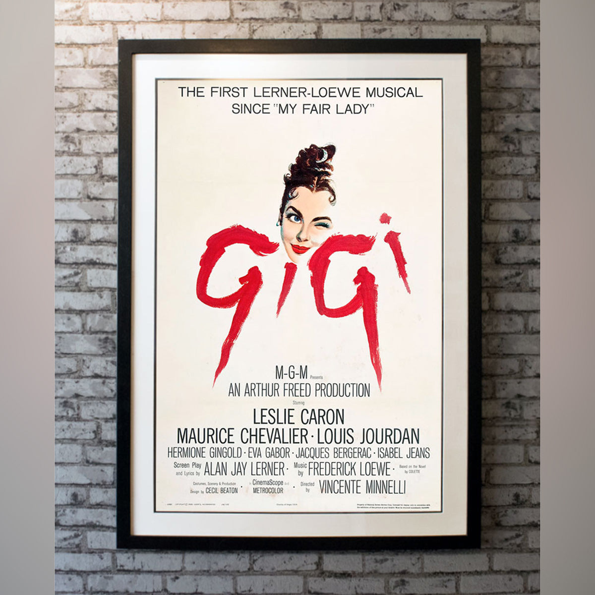 Original Movie Poster of Gigi (1958)