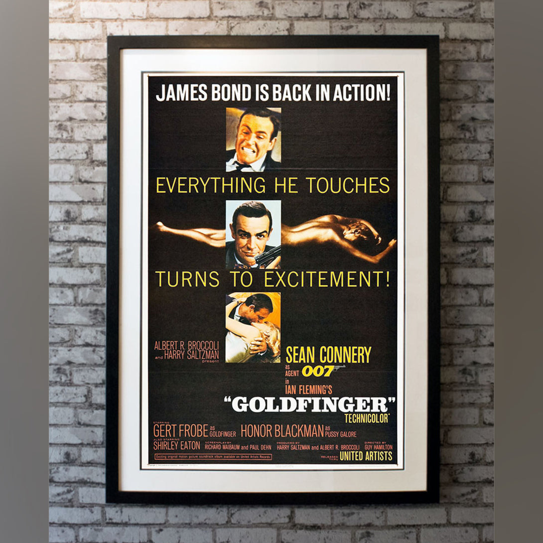 Original Movie Poster of Goldfinger (1964)