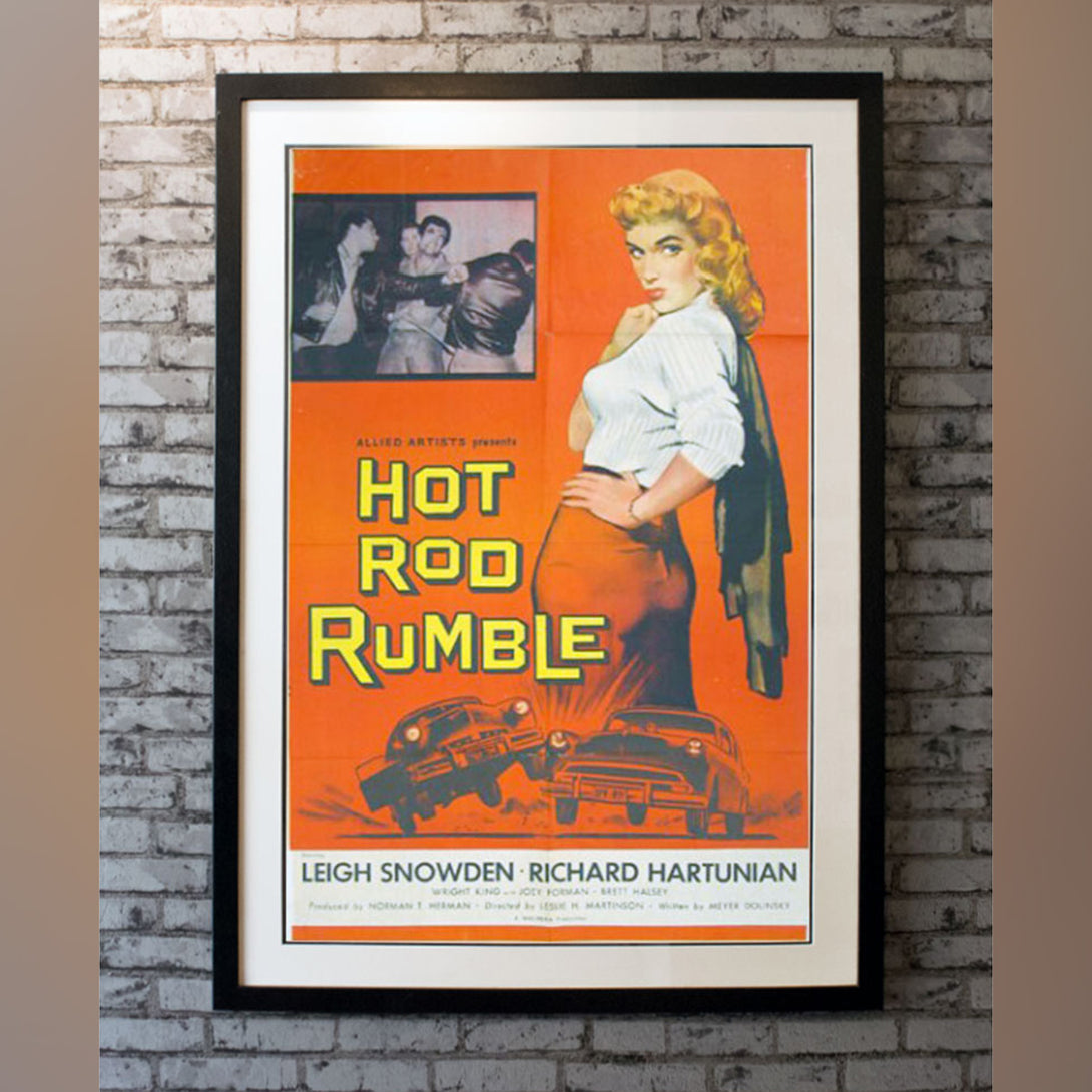 Original Movie Poster of Hot Rod Rumble (1957)