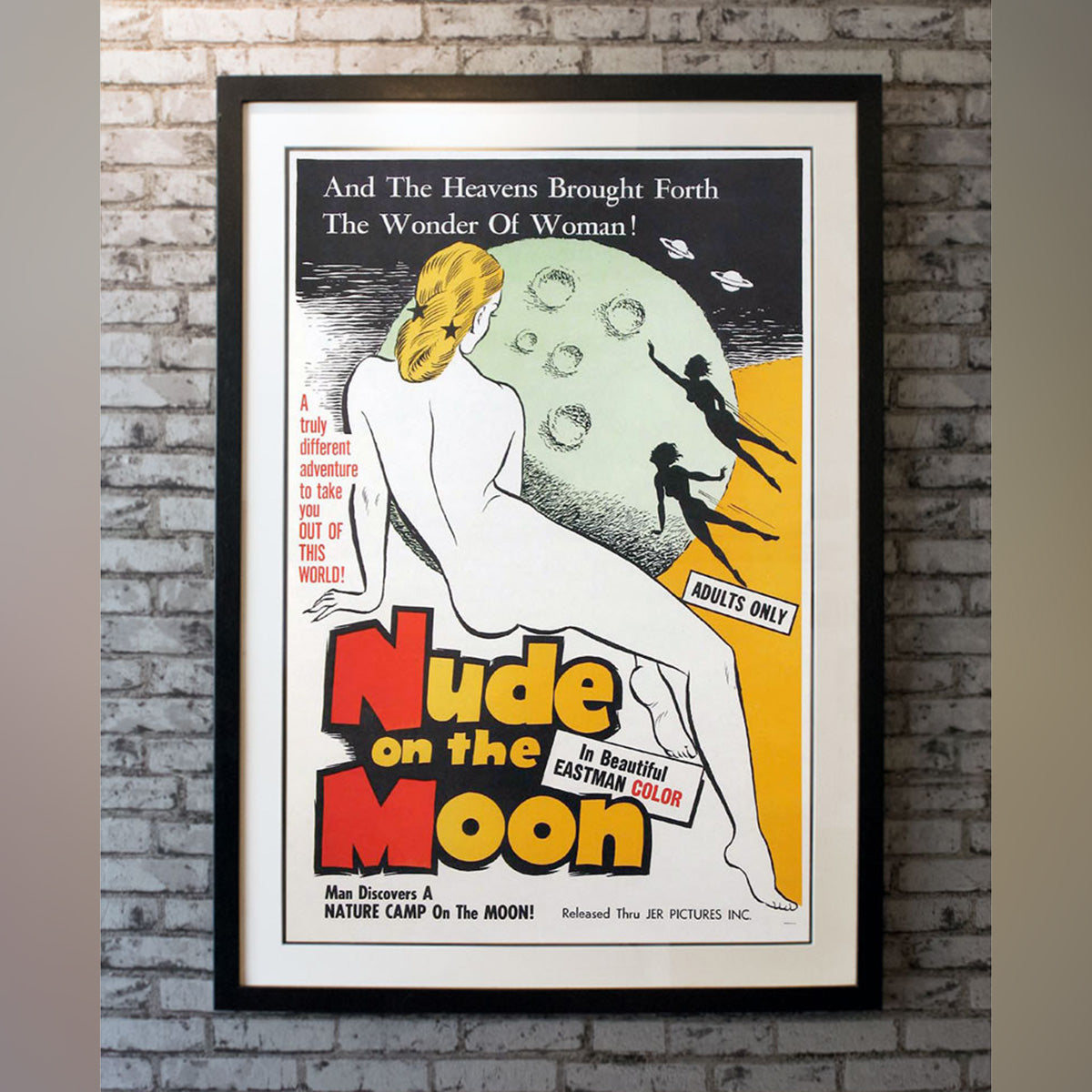 Original Movie Poster of Nude On The Moon (1961)