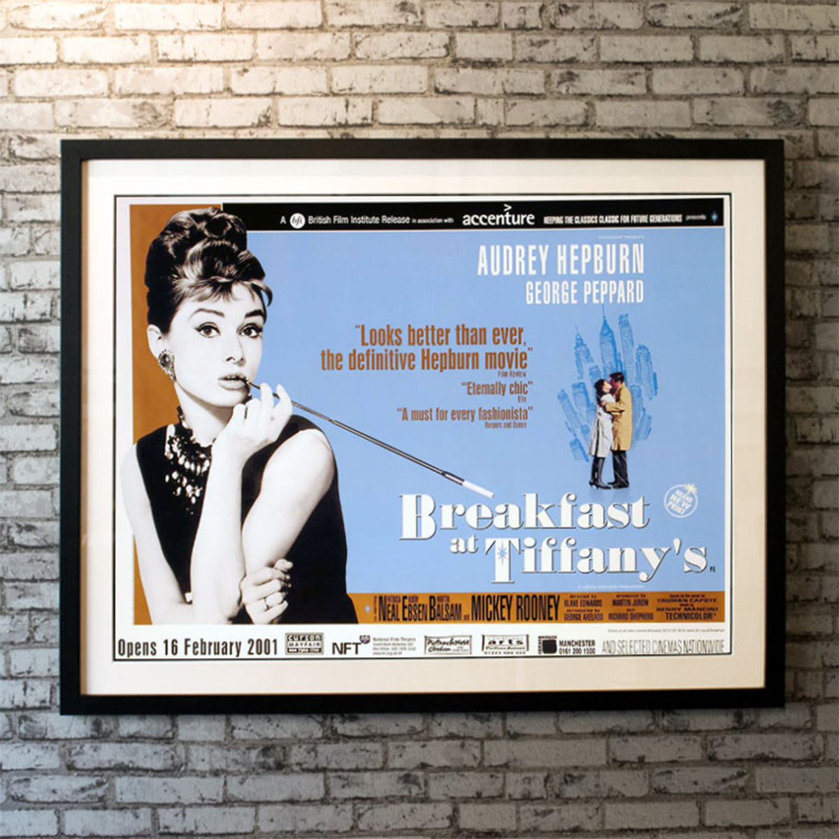 Original Movie Poster of Breakfast At Tiffany's (2001R)