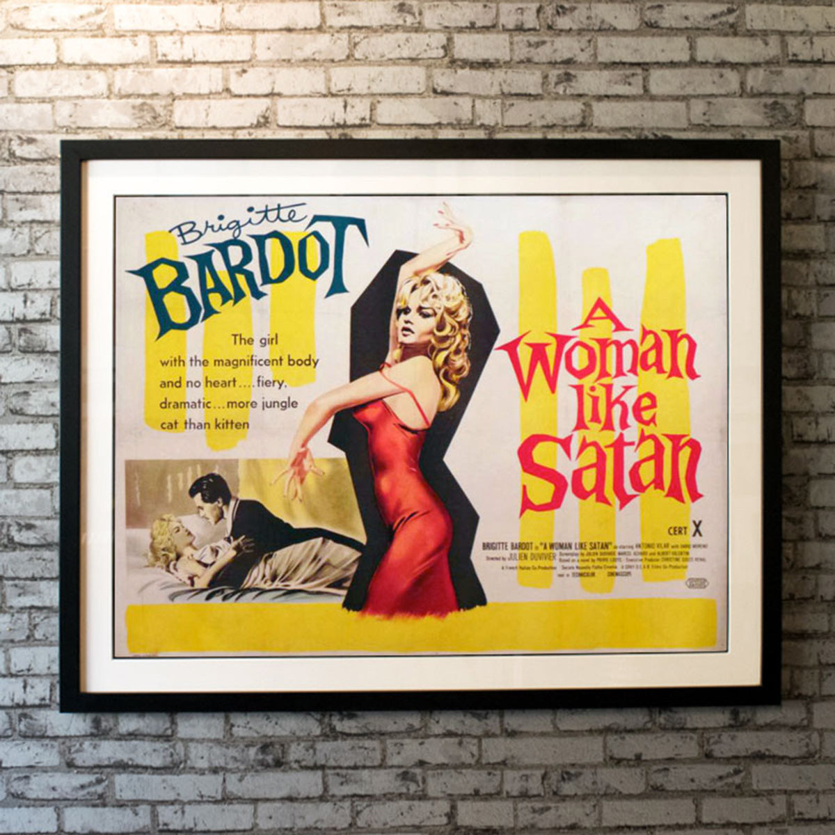 Original Movie Poster of A Woman Like Satan (1958)