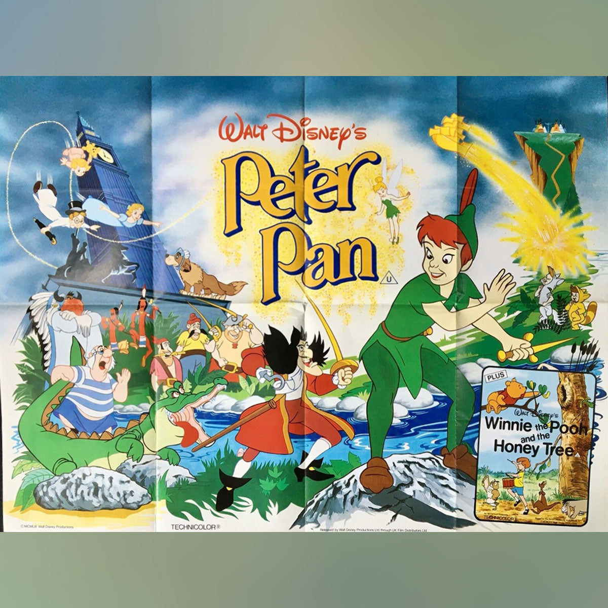 Peter Pan and Winnie The Pooh and The Honey Tree Double Feature (1980s Release)