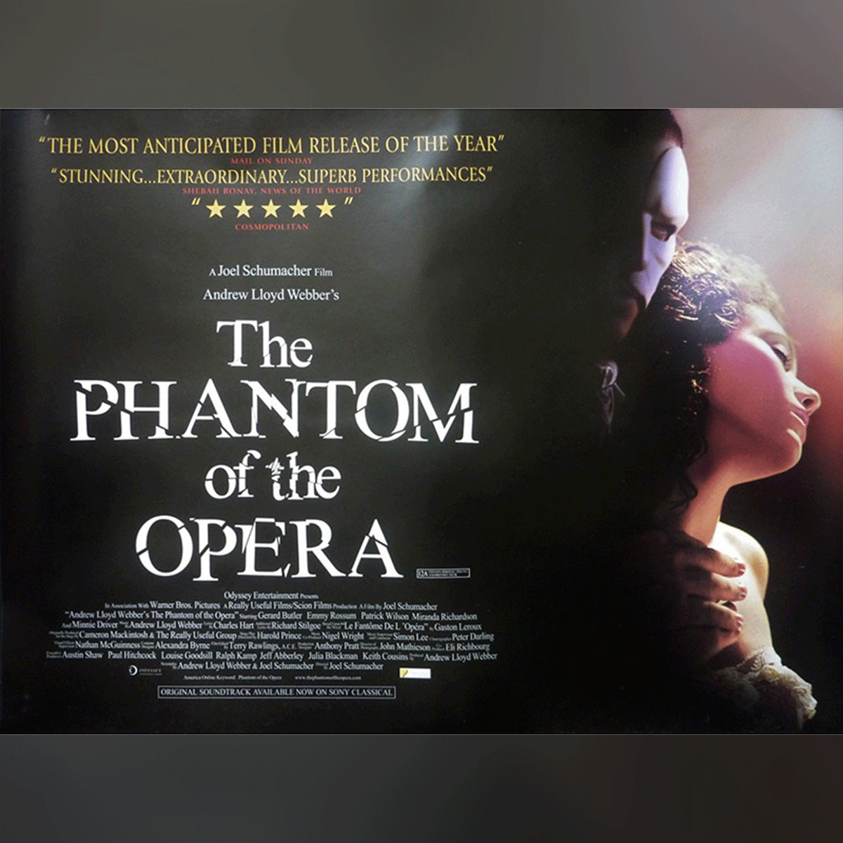 Original Movie Poster of The Phantom Of The Opera (2004)