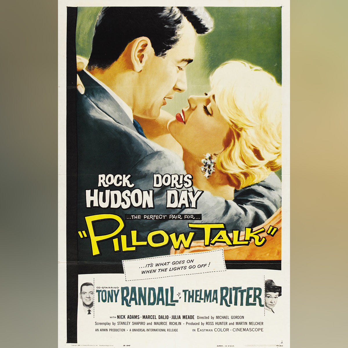 Original Movie Poster of Pillow Talk (1959)
