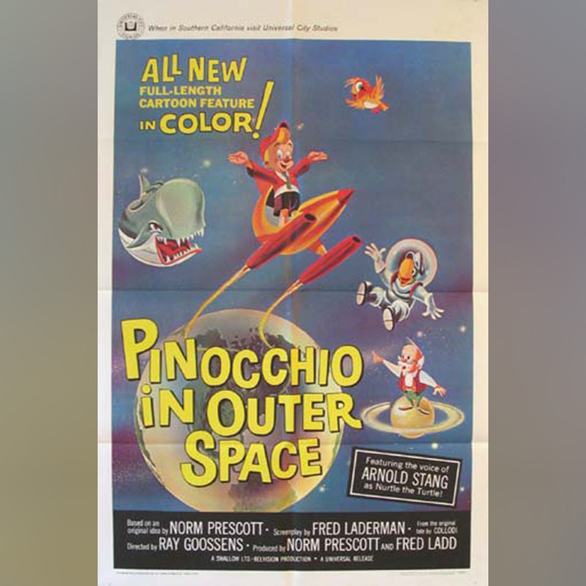 Original Movie Poster of Pinocchio In Outer Space (1965)