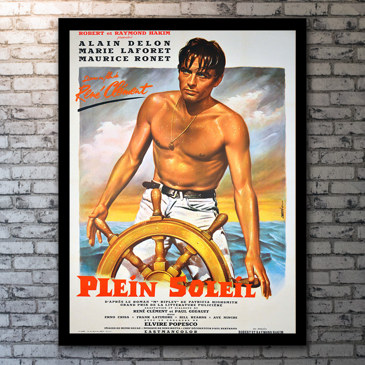 Original Movie Poster of Plein Soleil / Purple Noon (1960)