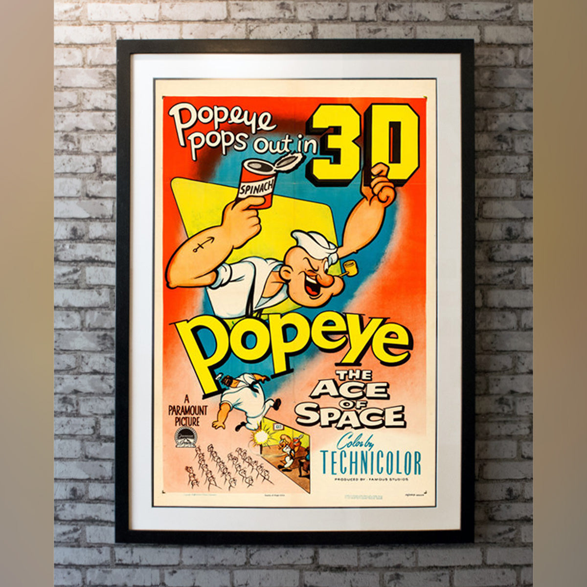 Original Movie Poster of Popeye, The Ace Of Space (1953)