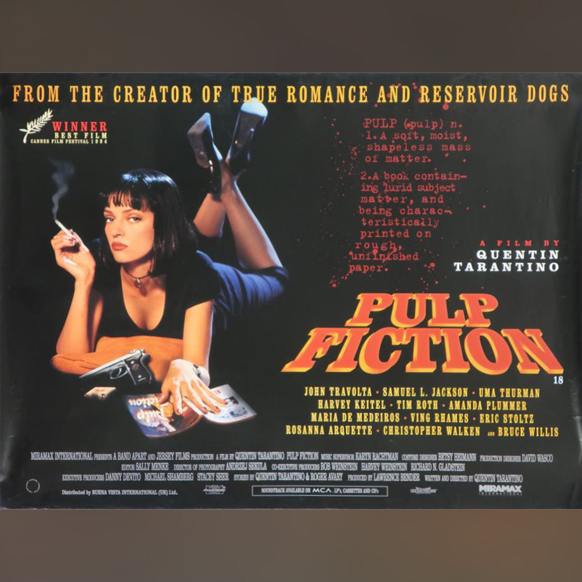 Original Movie Poster of Pulp Fiction (1994)