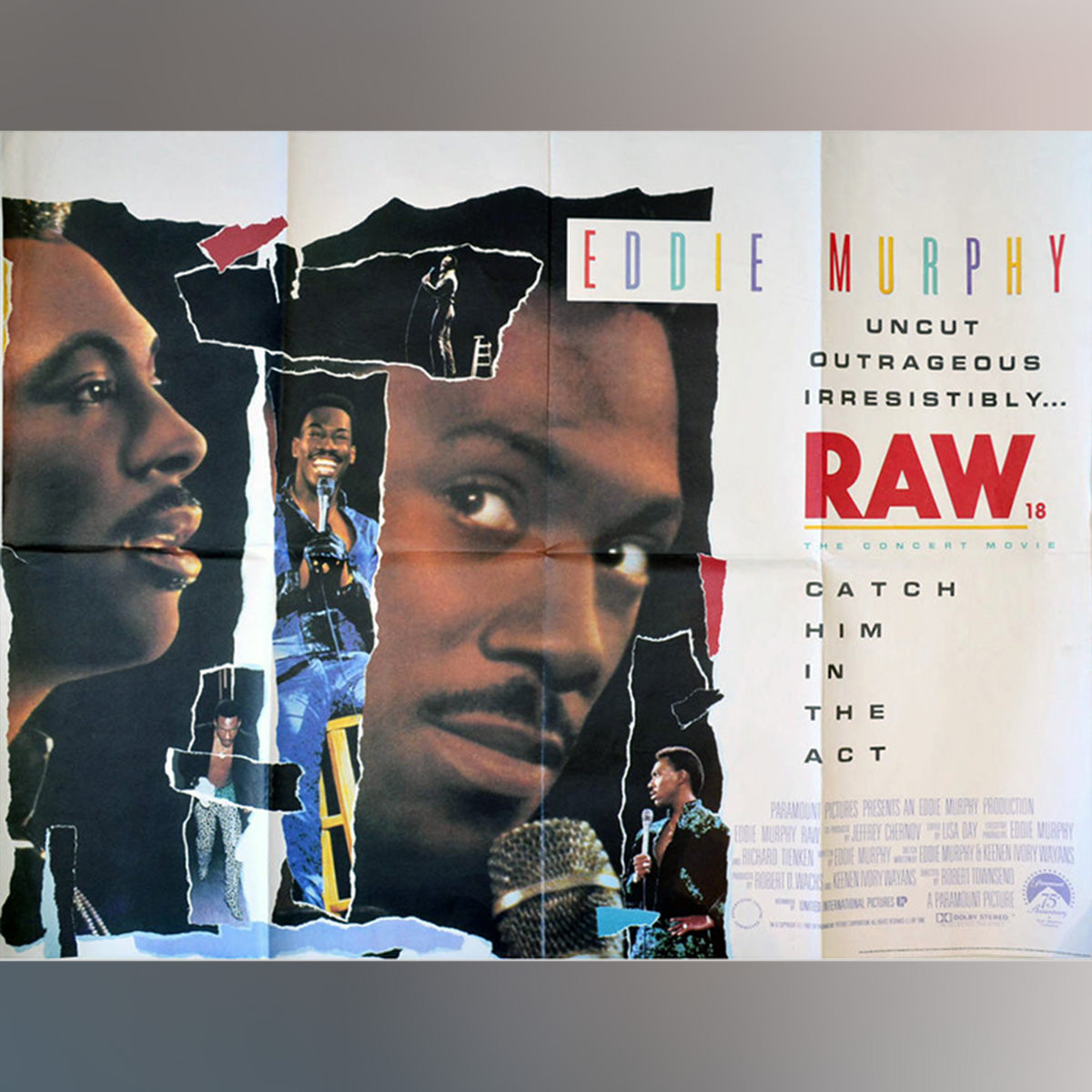 Original Movie Poster of Eddie Murphy: Raw (1987)