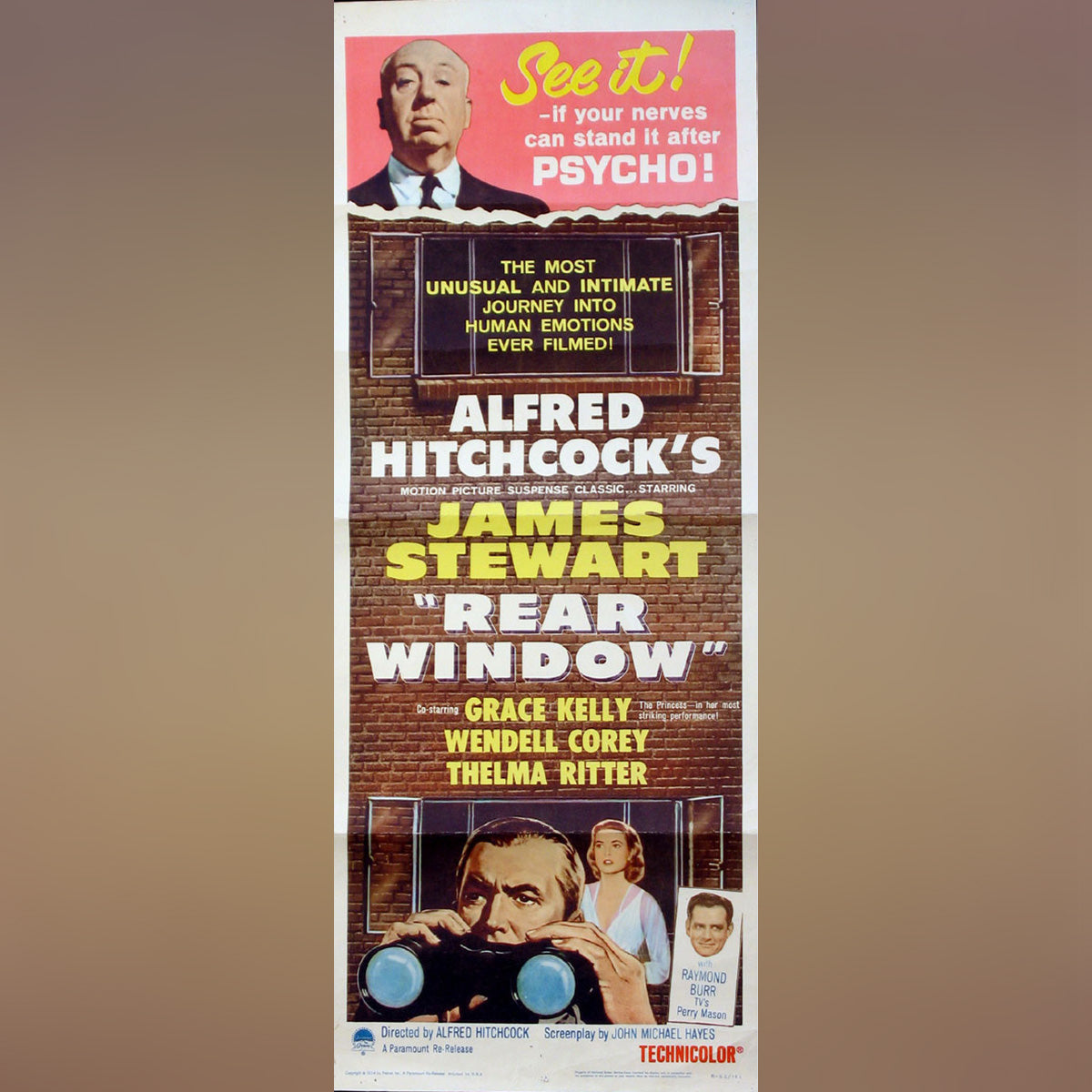 Original Movie Poster of Rear Window (1962R)