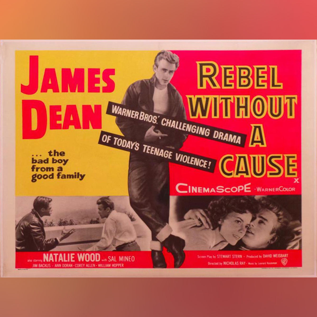 Original Movie Poster of Rebel Without A Cause (1955)