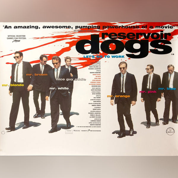 Original Movie Poster of Reservoir Dogs (1992)