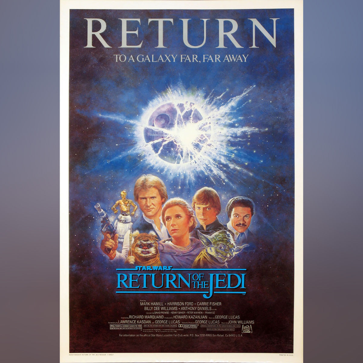 Original Movie Poster of Return Of The Jedi (1985R)