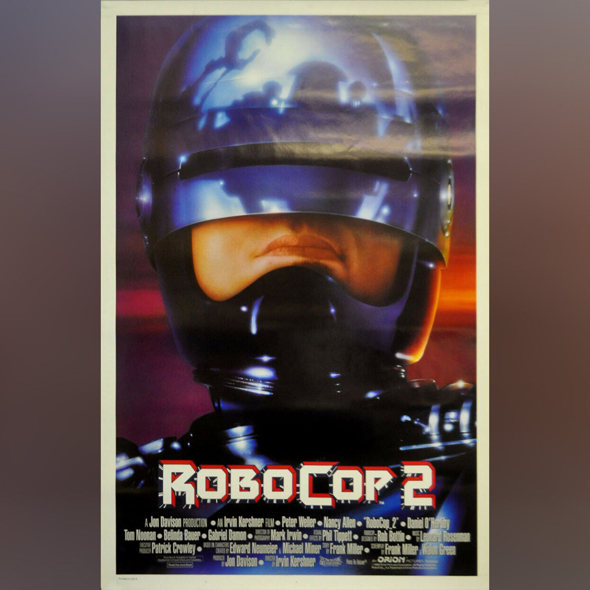 Original Movie Poster of Robocop 2 (1990)