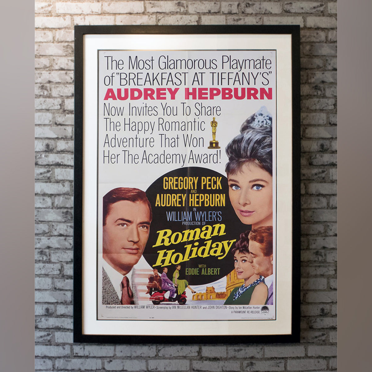 Original Movie Poster of Roman Holiday (1962R)