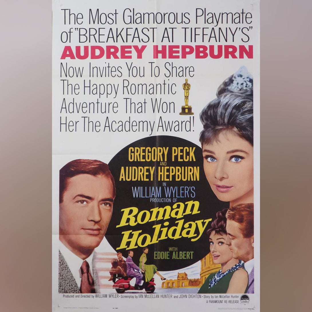 Original Movie Poster of Roman Holiday (1962R)