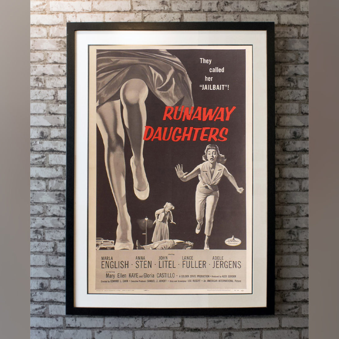 Original Movie Poster of Runaway Daughters (1956)