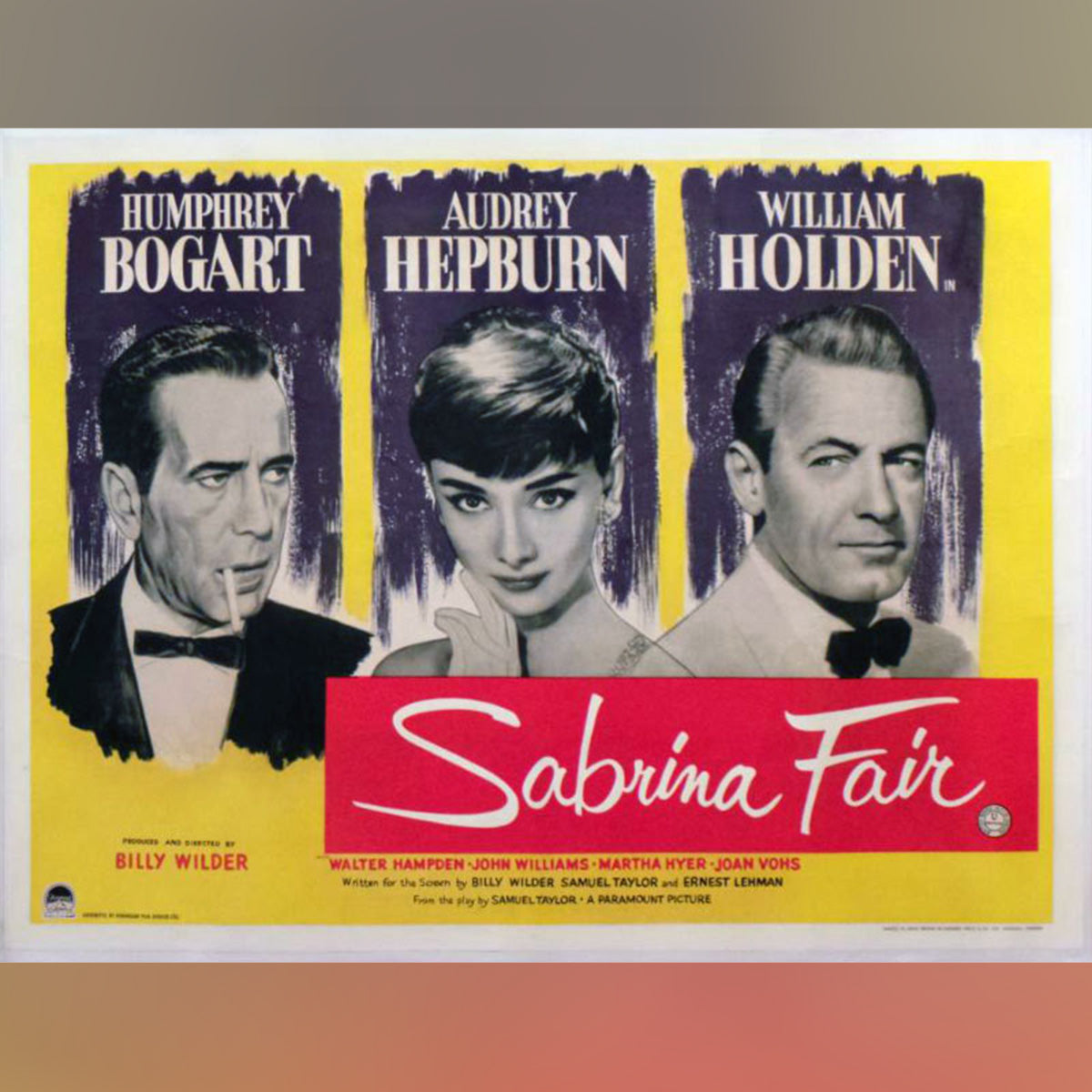 Original Movie Poster of Sabrina (1954)